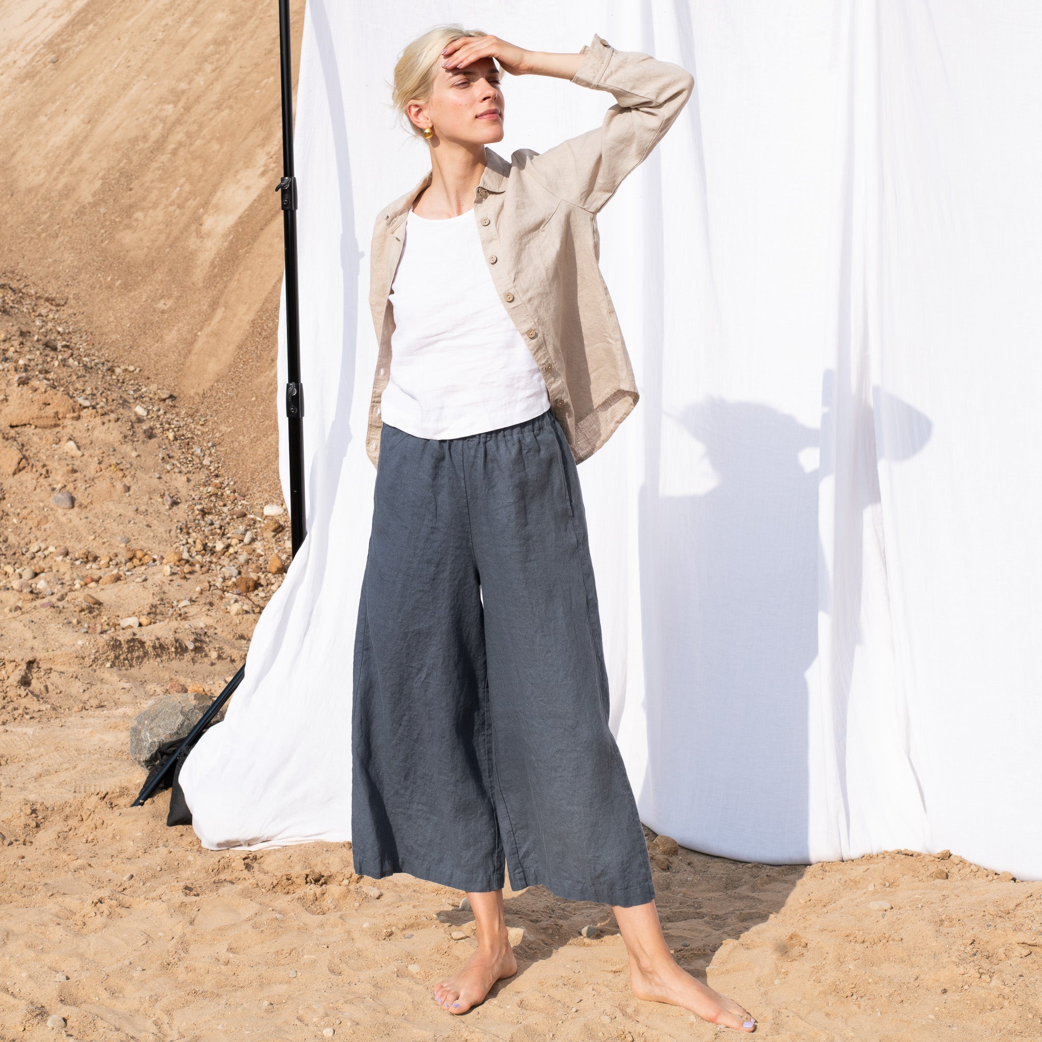 Eternal Elegance | What to Wear with Linen Wide Leg  Pants?