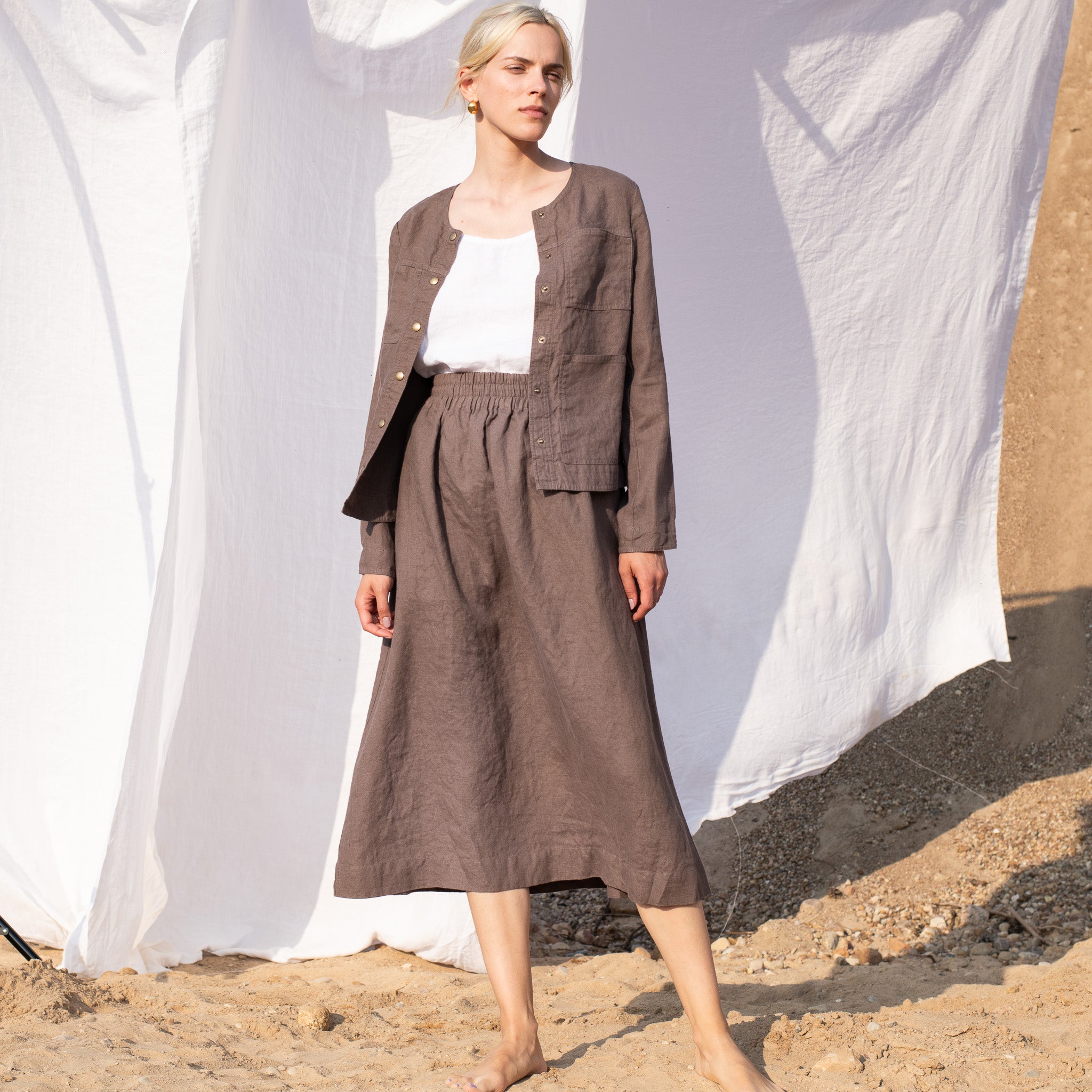 Express hotsell linen skirts